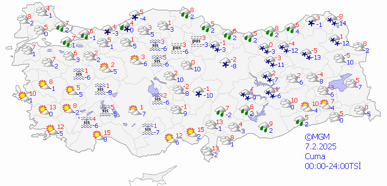 Sibirya soğukları giriş yaptı! Sıcaklıklar 10 derece düşüyor, kar ve sağanak geliyor! İşte 4 Şubat Salı hava durumu... - Sayfa 9