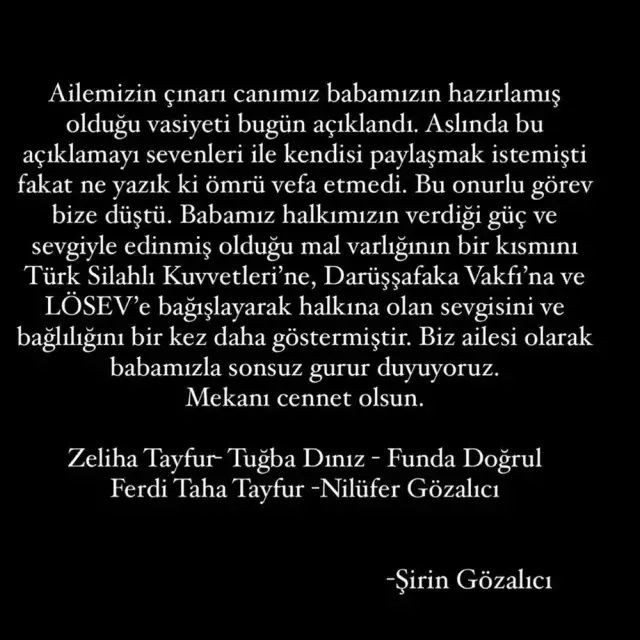 Kızı Tuğçe Tayfur'a miras bırakmayan Ferdi Tayfur'un tüm mal varlığına tedbir ve kayyum talebi - Sayfa 5