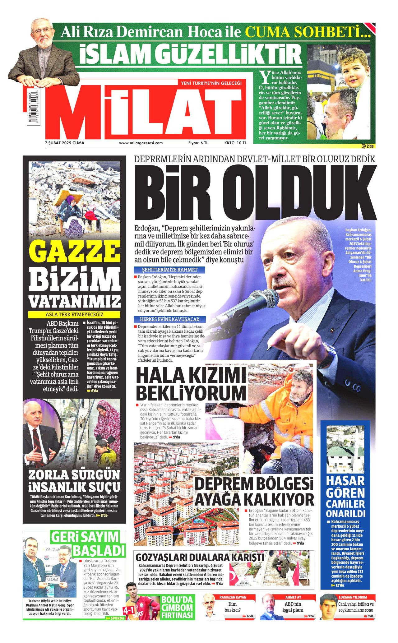 Yeni bir ülke inşa ediliyor! Evi olmayan tek bir kişi bile kalmayacak... İşte 7 Şubat Cuma gazete manşetleri... - Sayfa 16