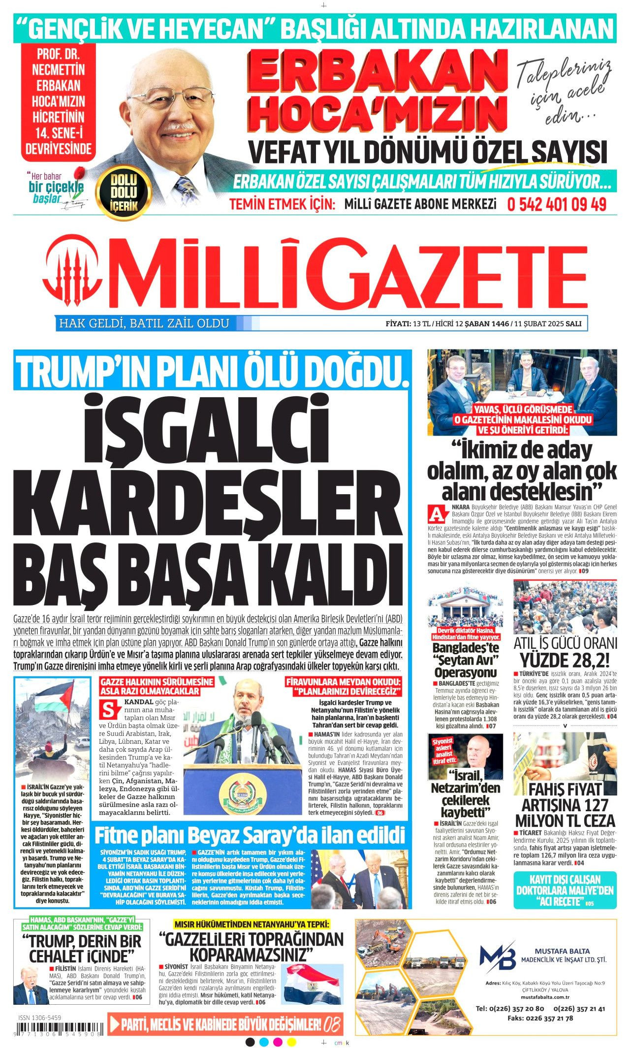 Köpek başına 72 bin TL ceza! Belediyelere kaçış yok... İşte 11 Şubat Salı gazete manşetleri! Hürriyet, Milliyet, Sabah, Takvim, Türkiye manşetleri... - Sayfa 14