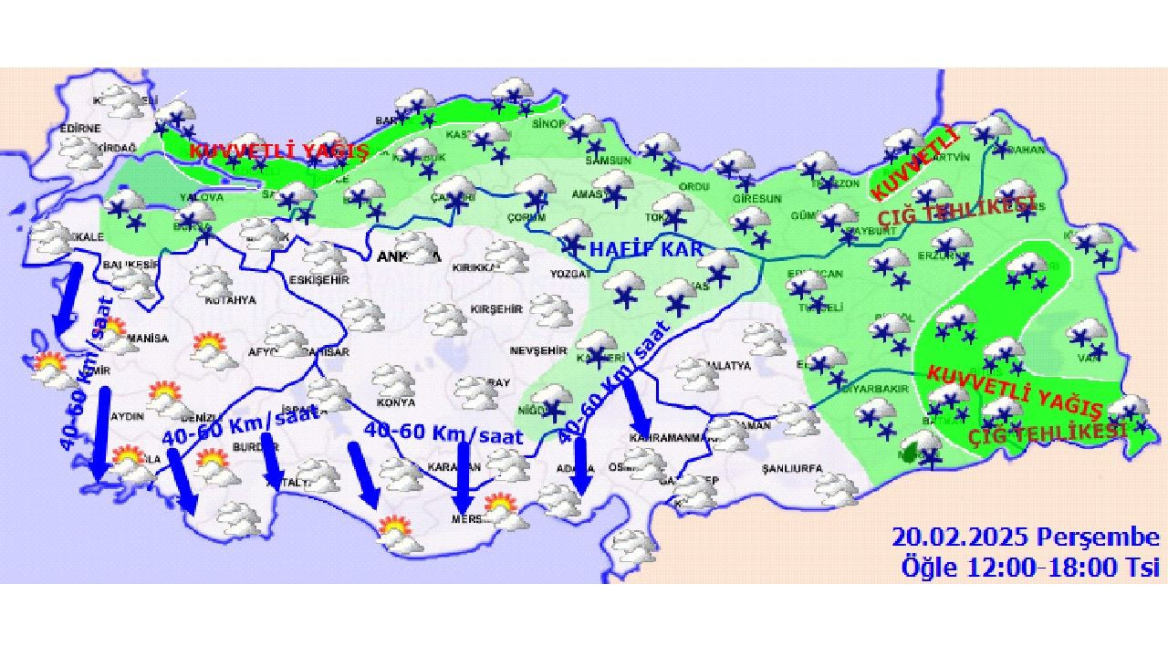 20 Şubat 2025 Perşembe yurt genelinde kar yağışına dikkat! İstanbul başta olmak üzere pek çok kente uyarı... - Sayfa 5