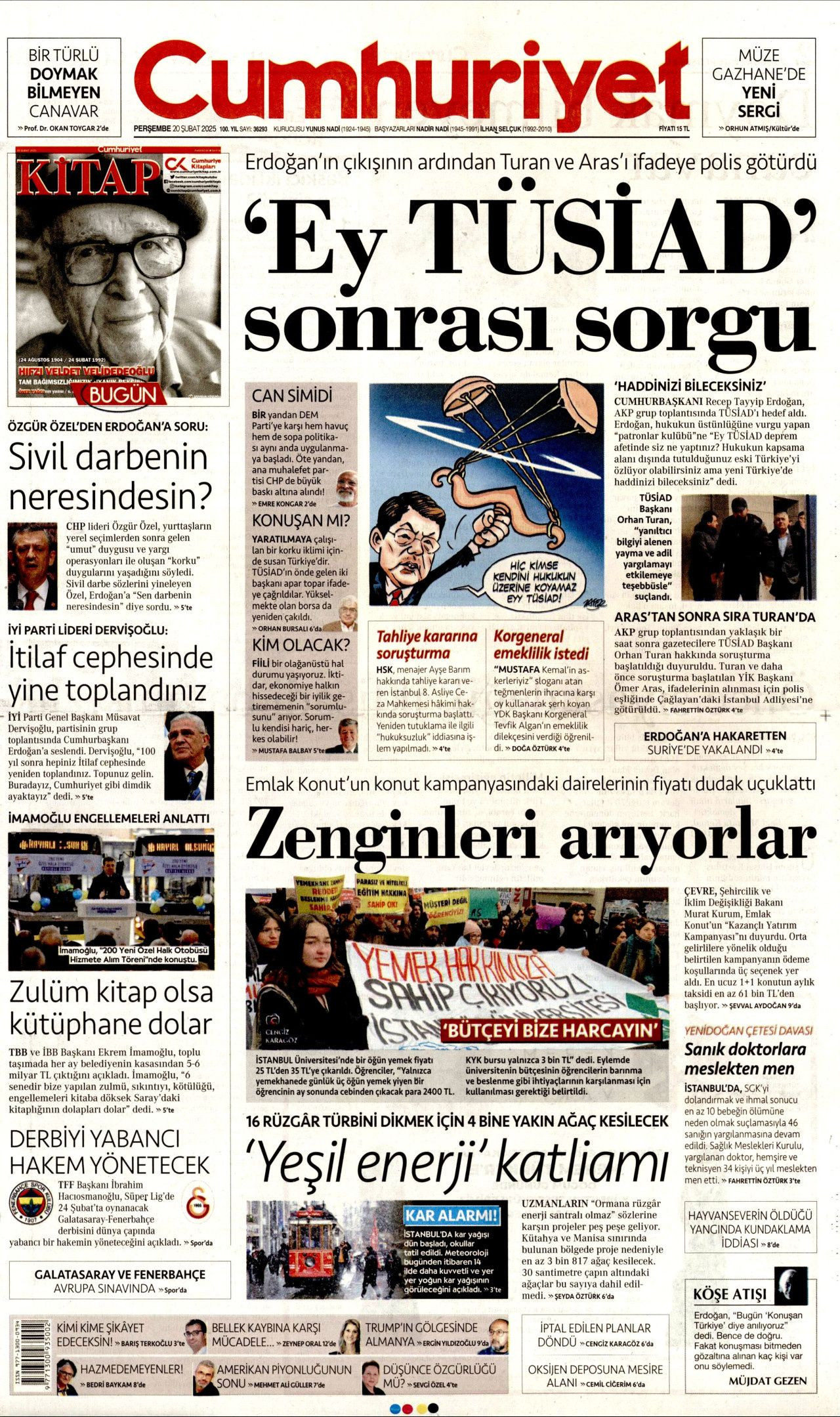 "Türkiye, TÜSİAD'ın tapulu malı değil! Yeni Türkiye'de haddini bileceksin" İşte günün gazete manşetleri... - Sayfa 8