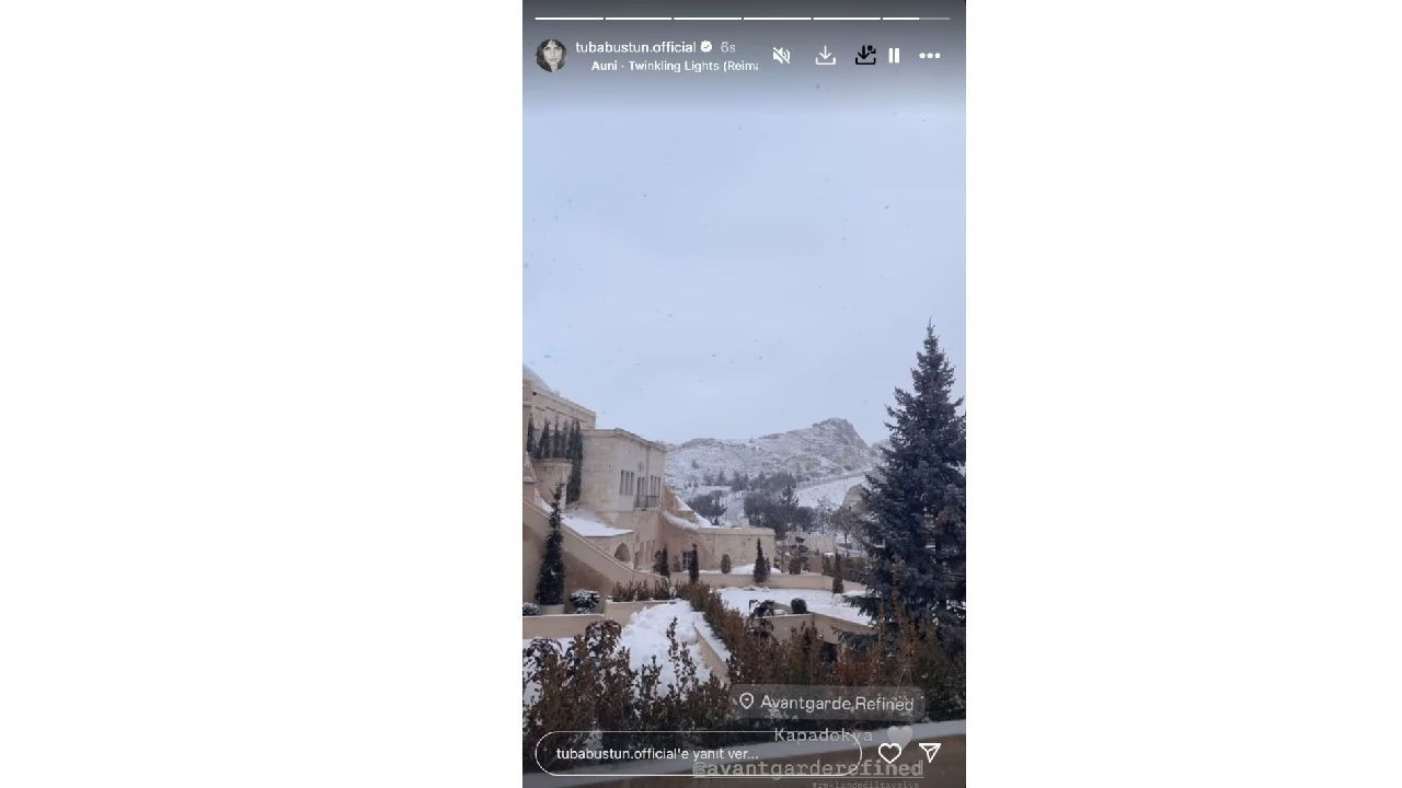 Tuba Büyüküstün ve ikizleri Kapadokya'da kar keyfi yaptı! O kareler görenleri mest etti... - Sayfa 1