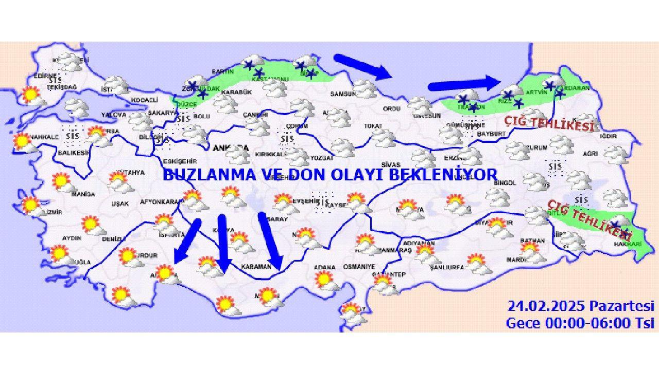 24 Şubat 2025 Türkiye geneli hava durumu raporu geldi! Kar ve yağış devam ediyor mu? - Sayfa 2