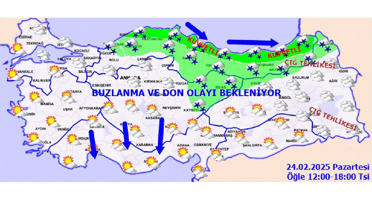 24 Şubat 2025 Türkiye geneli hava durumu raporu geldi! Kar ve yağış devam ediyor mu? - Sayfa 4
