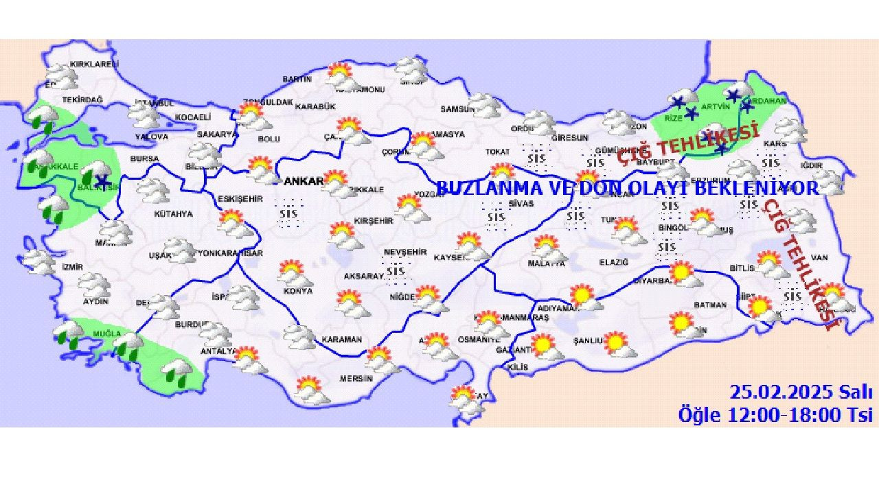 25 Şubat 2025 Salı Yurt geneli hava durumu! İstanbul, Ankara ve İzmir başta olmak üzere beklenen sıcaklık değerleri... - Sayfa 5