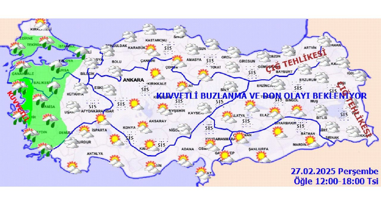 27 Şubat 2025 Perşembe Türkiye geneli hava durumu tahmin raporu yayınlandı! Başta İstanbul, İzmir ve Ankara'da beklenen sıcaklıklar... - Sayfa 5