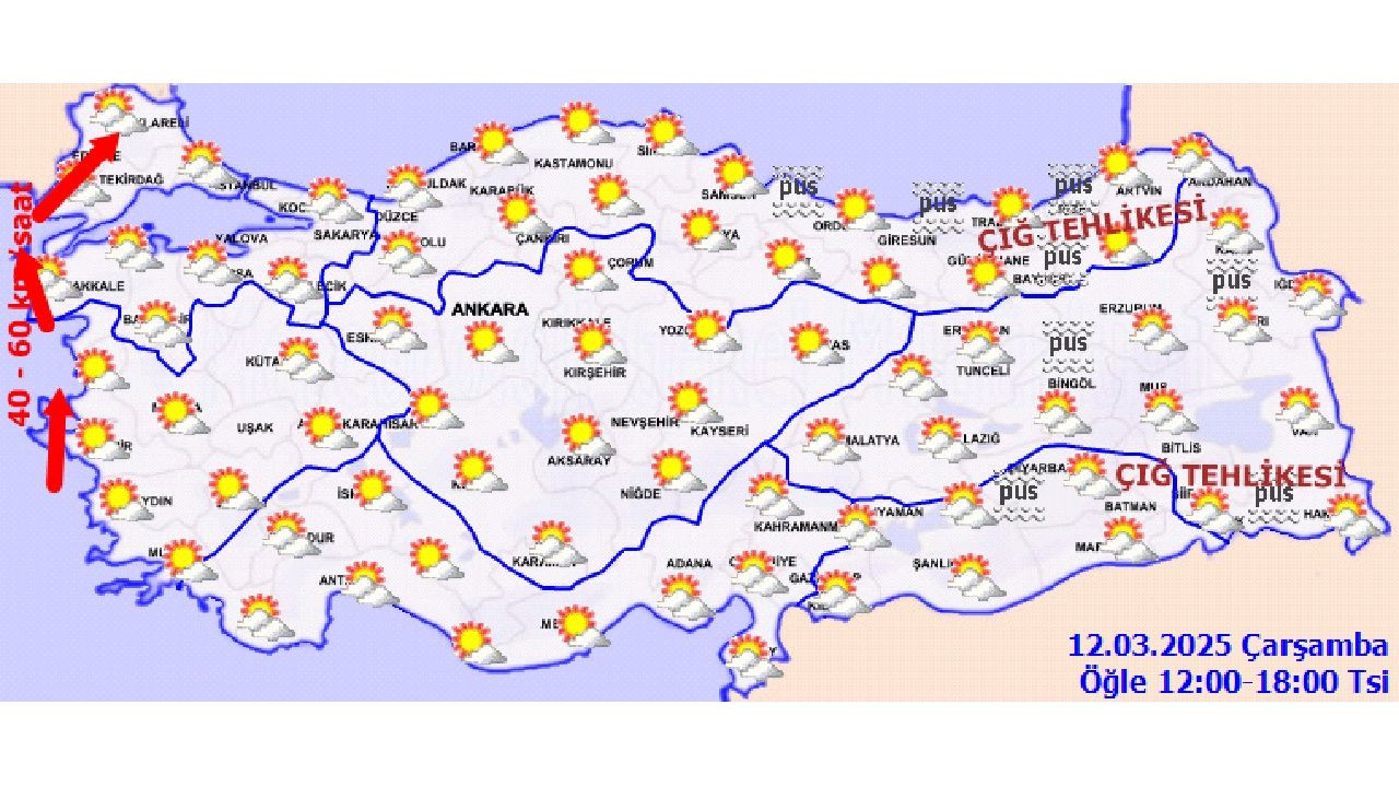 12 Mart 2025 Yurt geneli hava durumu tahminleri geldi! İstanbul, Ankara ve İzmir'de beklenen sıcaklıklar... - Sayfa 4