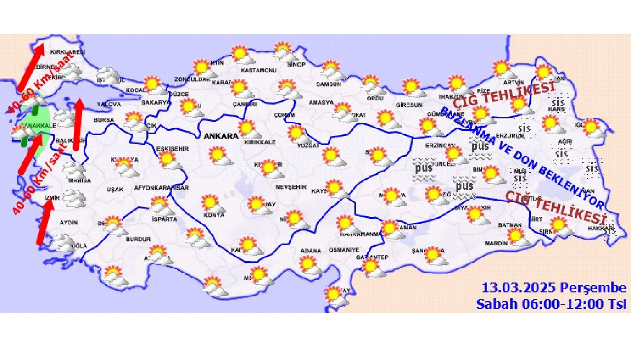 13 Mart 2025 Perşembe yurt geneli hava durumu tahminleri yayınlandı! Başta İstanbul olmak üzere il il beklenen sıcaklıklar... - Sayfa 3