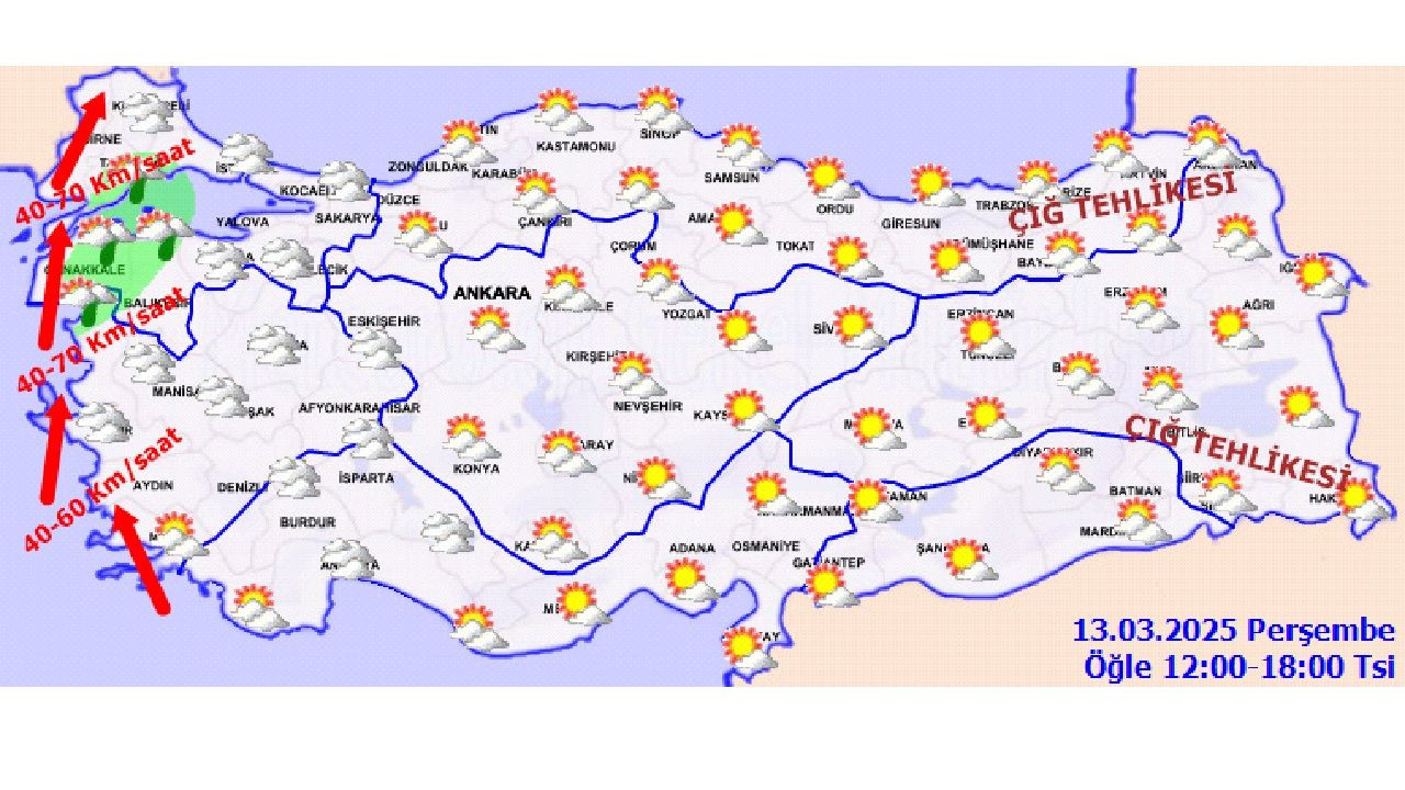 13 Mart 2025 Perşembe yurt geneli hava durumu tahminleri yayınlandı! Başta İstanbul olmak üzere il il beklenen sıcaklıklar... - Sayfa 4