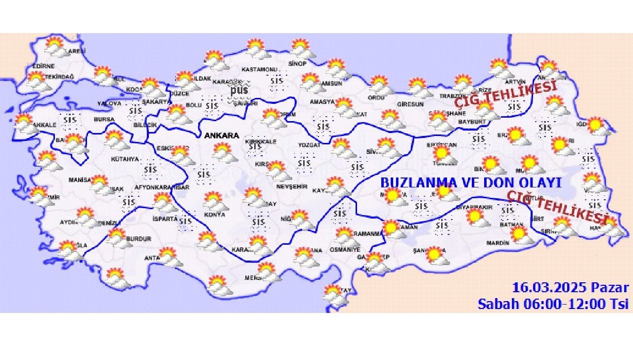 16 Mart 2025 Yurt geneli hava durumu tahminleri yayınlandı! Çarşamba günü ani hava değişimine dikkat! - Sayfa 3