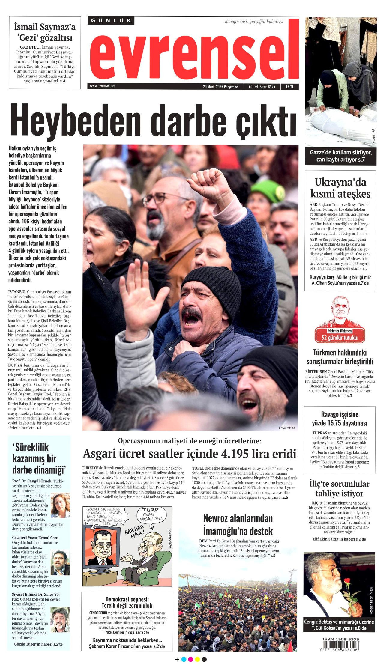 Ekrem İmamoğlu gözaltısı manşetlerde! Hangi gazete nasıl gördü? İşte 20 Mart Perşembe gazete manşetleri... - Sayfa 18