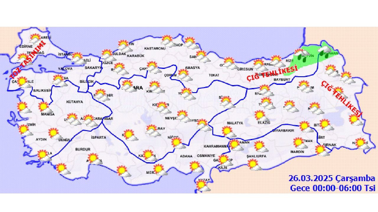 26 Mart 2025 Türkiye geneli hava durumu! Başta İstanbul, Ankara, İzmir ve Bursa'da beklenen sıcaklıklar... - Sayfa 2