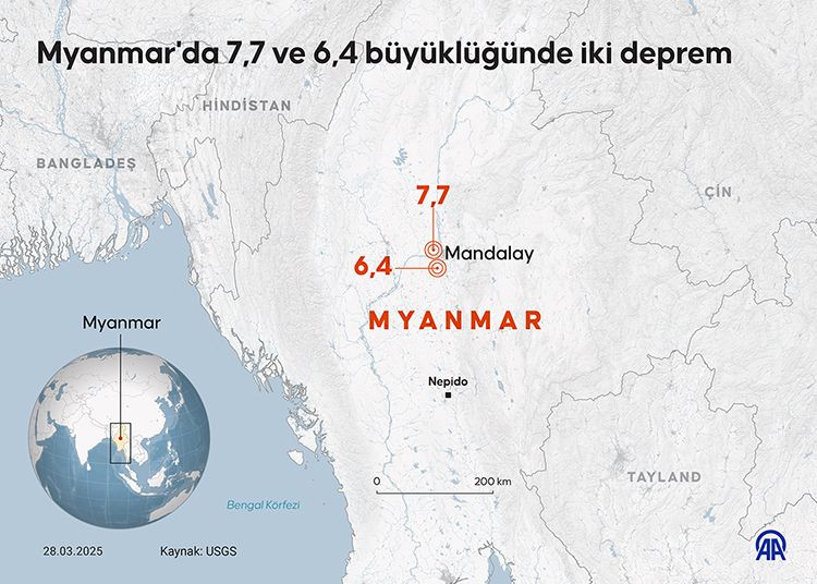 Myanmar'da on binlerce kayıp var; 1500 km uzakta binalar yıkıldı - Sayfa 10