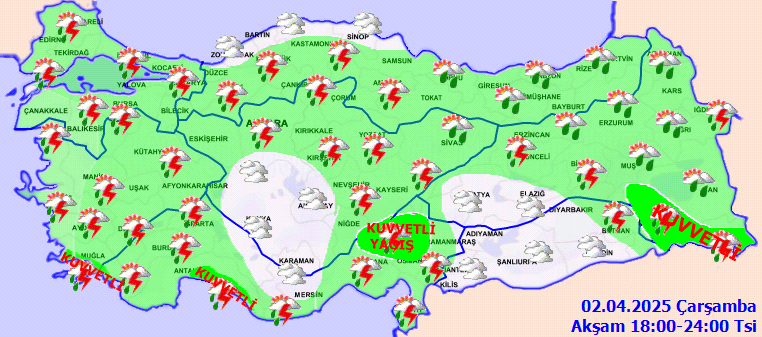 Meteorolojiden 14 il için kuvvetli yağış uyarısı! Fırtına ve toz taşınımına dikkat - Sayfa 4