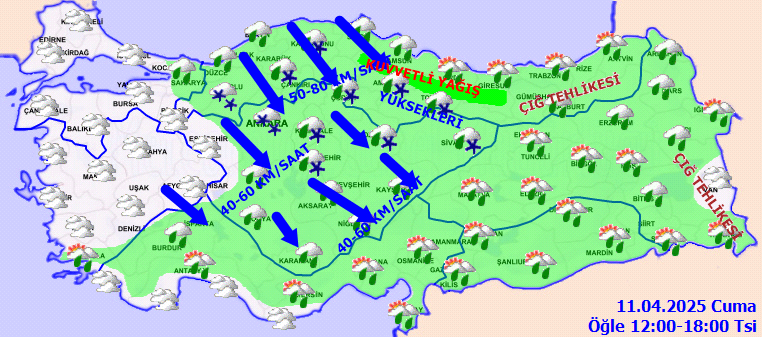 Türkiye'de hava alarmı: Kış geri dönüyor! İşi olmayan sakın dışarı çıkmasın... İstanbul ve Ankara dahil 79 ilde kar, fırtına ve dondurucu soğuk etkili olacak! - Sayfa 6