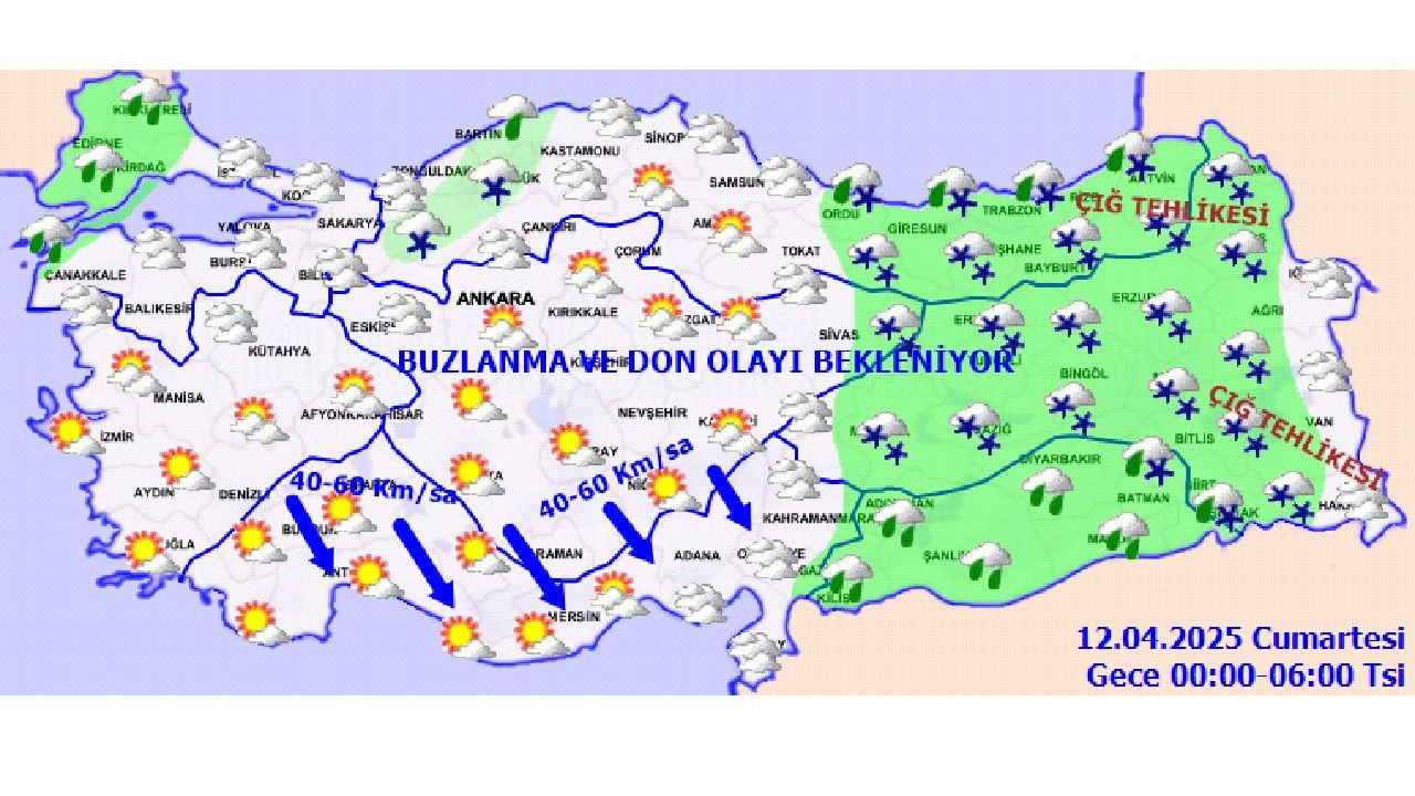 12 Nisan 2025 Türkiye genelinde sağanak ve kar yağışı devam edecek! Ankara, İzmir, İstanbul ve Bursa'da beklenen hava durumu... - Sayfa 2