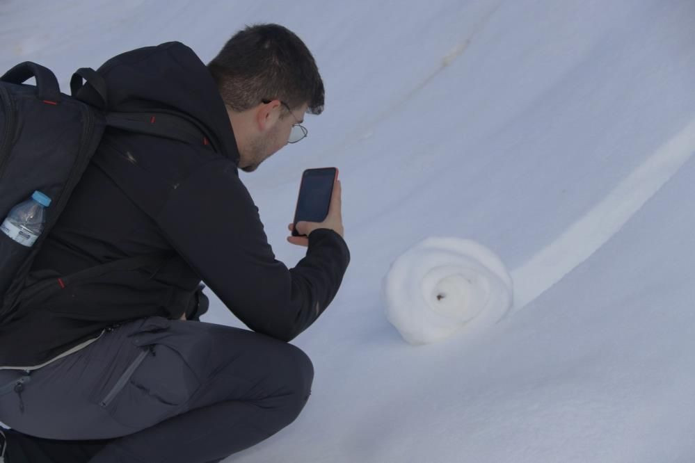 Amasya’nın Dereli Ormanı’nda Nisan sürprizi: Nadir kar ruloları büyüledi - Sayfa 3