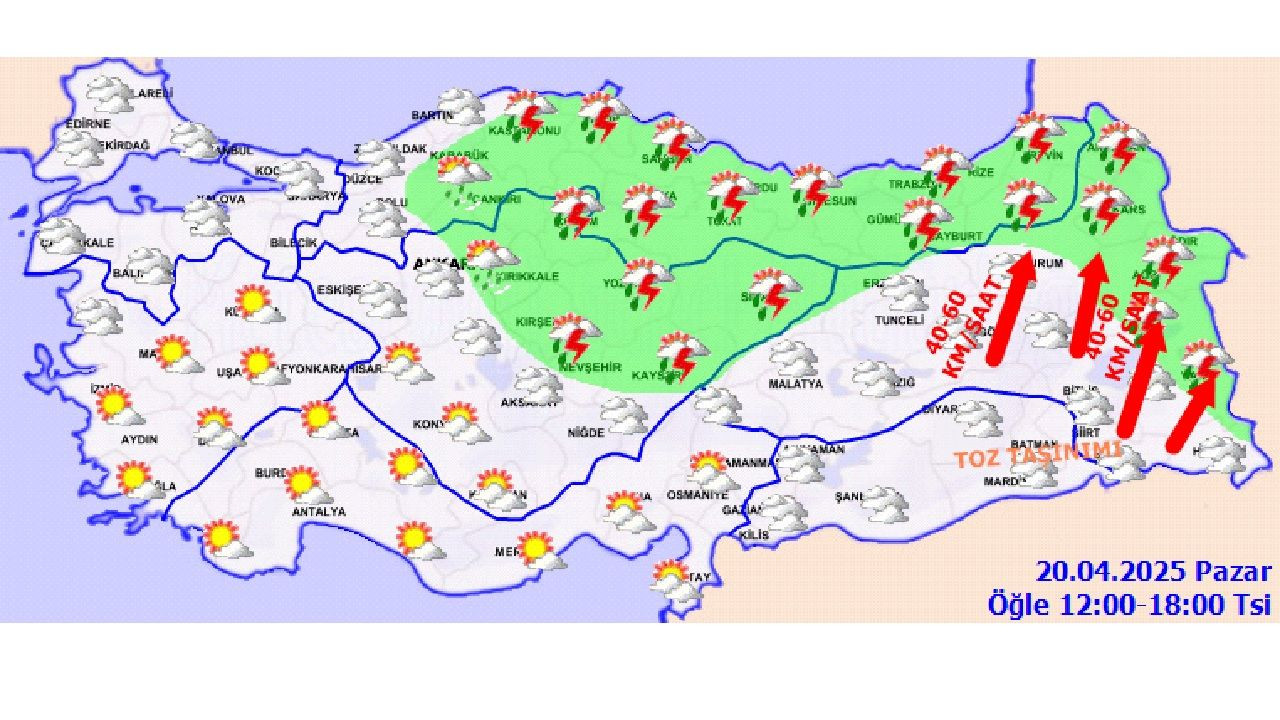 20 Nisan 2025 Pazar yurt genelinde hava nasıl olacak? İşte kuvvetli yağış beklenen iller... - Sayfa 3
