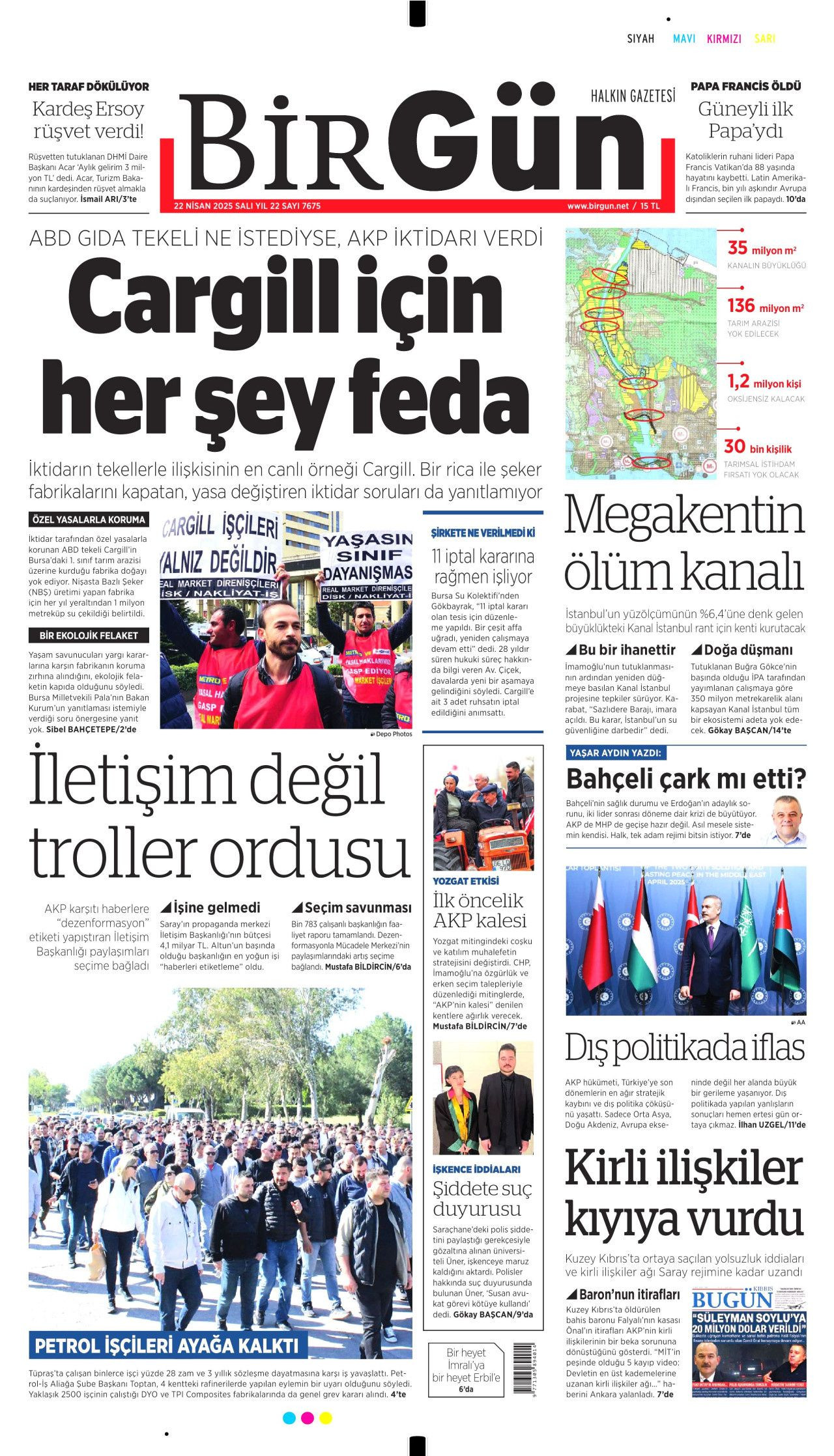 Gıda krizlerine ilk müdahale Türkiye'den! Dünyanın ambarı olacağız... 22 Nisan Gazete manşetleri... - Sayfa 14