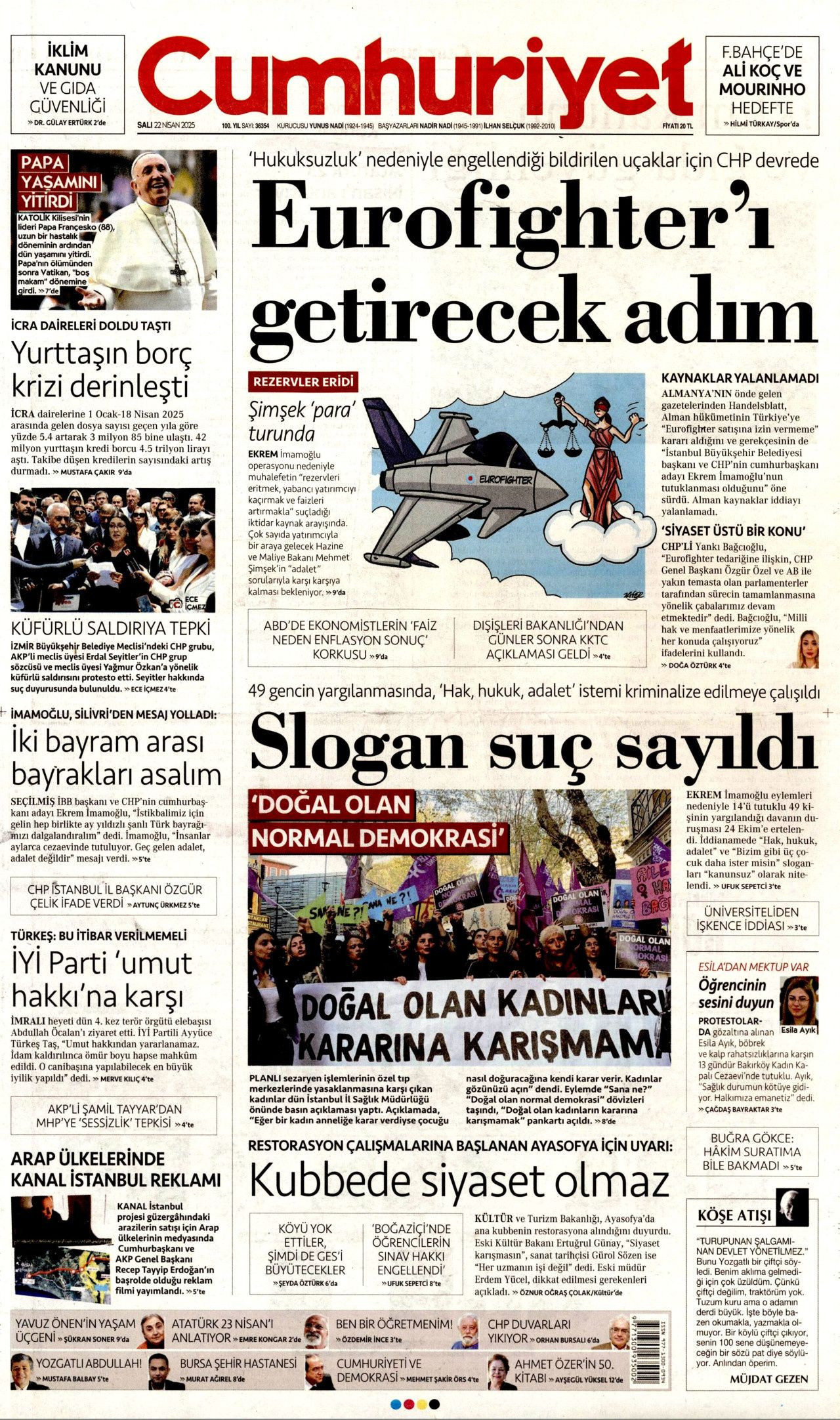 Gıda krizlerine ilk müdahale Türkiye'den! Dünyanın ambarı olacağız... 22 Nisan Gazete manşetleri... - Sayfa 5