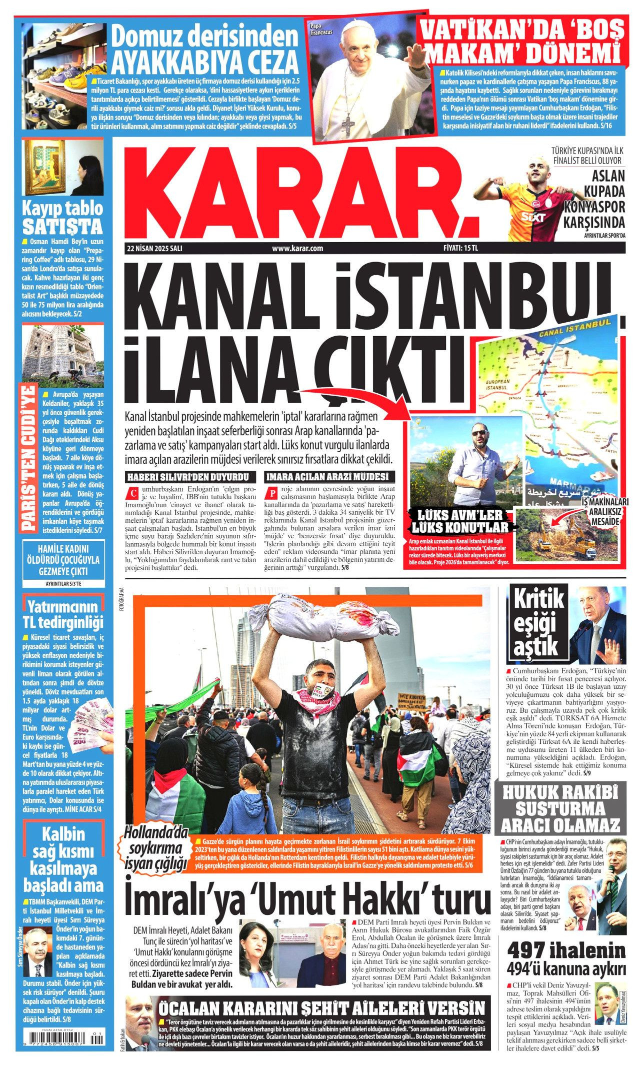 Gıda krizlerine ilk müdahale Türkiye'den! Dünyanın ambarı olacağız... 22 Nisan Gazete manşetleri... - Sayfa 11