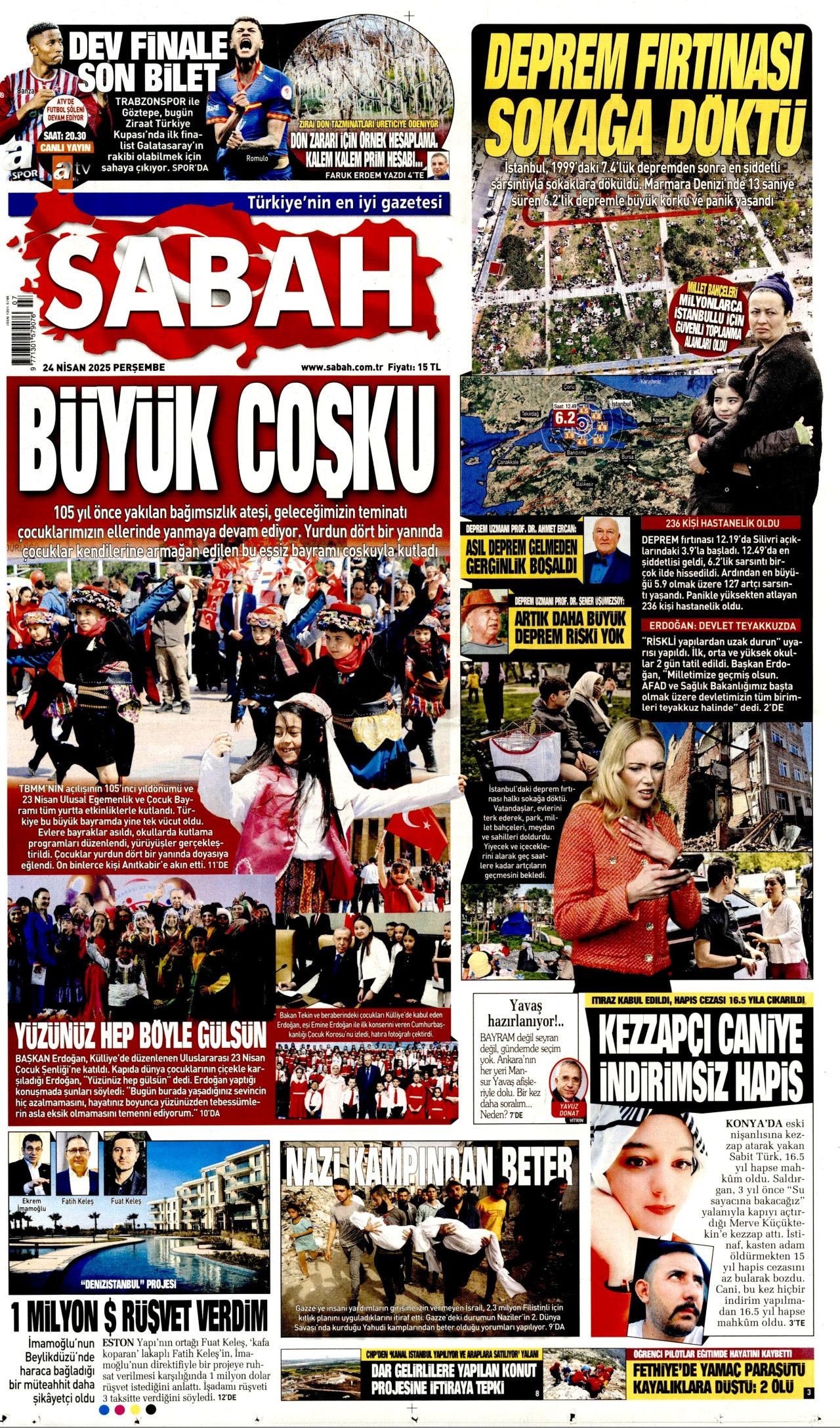 İstanbul'da paniğe yol açan 6.2'lik deprem gazete manşetlerinde! Bu deprem o deprem mi? Uzmanlar bölündü... - Sayfa 2