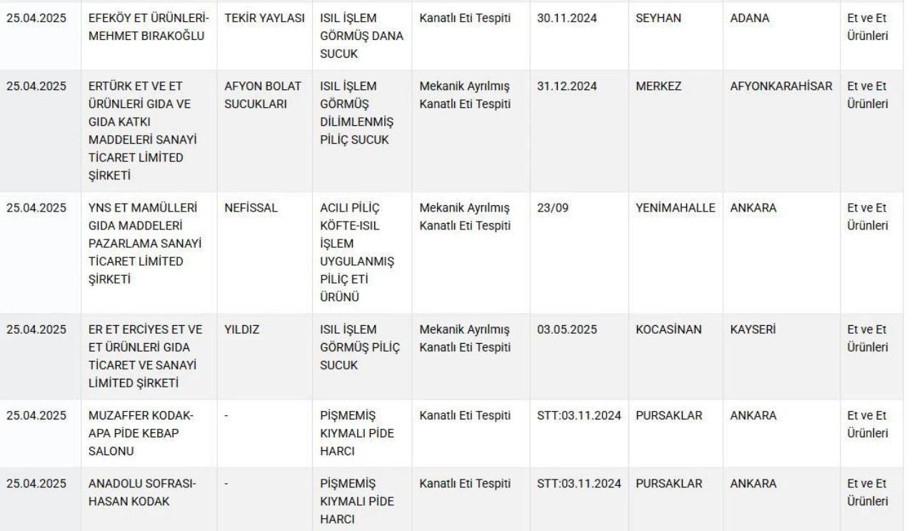 Bakanlık yeni sahtekarları ifşa etti! Sucuk ve köfte yapımında sakatat, kebap yapımında kanatlı eti kullanmışlar - Sayfa 8