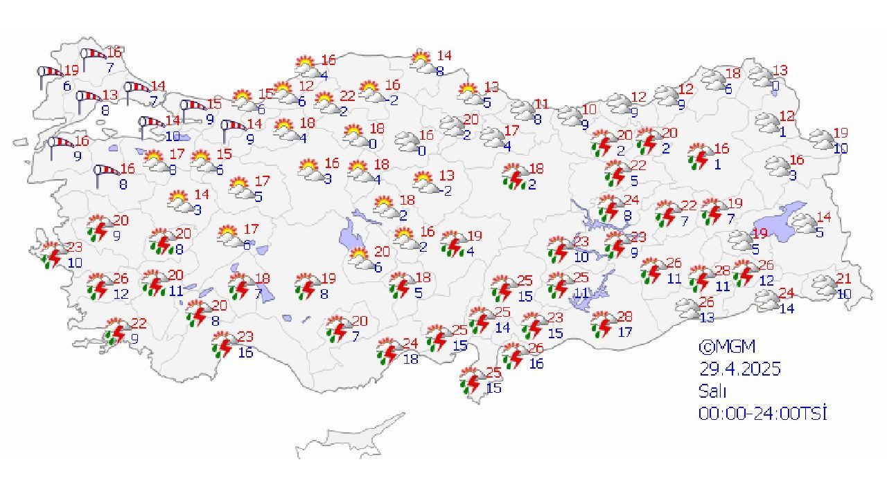 29 Nisan 2025 Meteoroloji'den rapor geldi! Yurt genelinde hava durumu nasıl olacak? - Sayfa 2