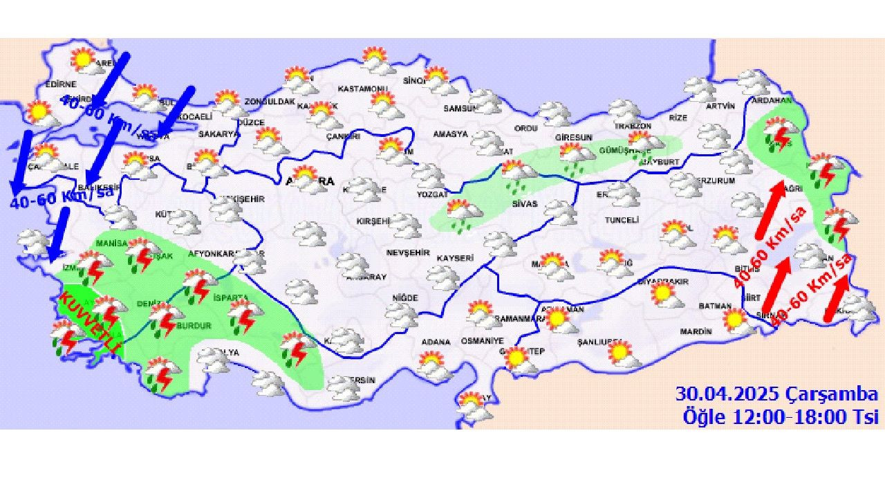 Meteoroloji Türkiye geneli hava durumu tahminlerini paylaştı! 30 Nisan 2025 il il hava sıcaklıkları... - Sayfa 4