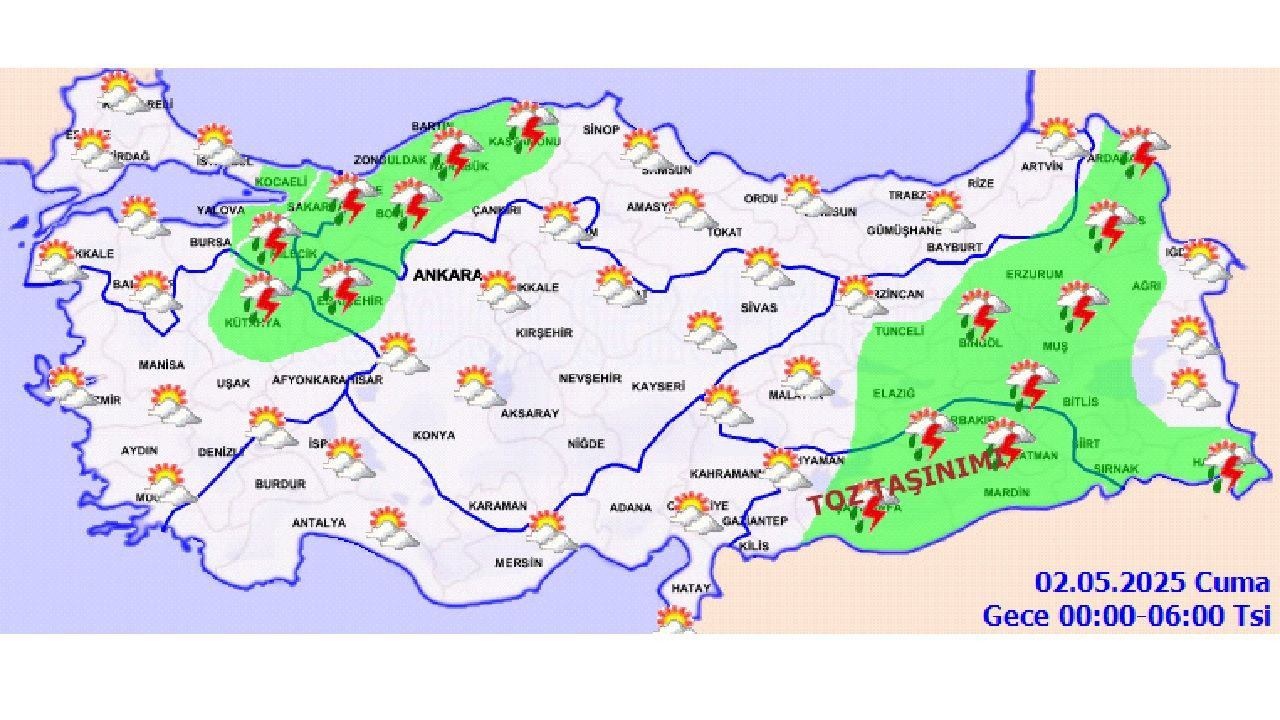 2 Mayıs 2025 Meteoroloji yurt geneli hava durumu! Olumsuz hava koşullarına karşı önleminizi alın... - Sayfa 2
