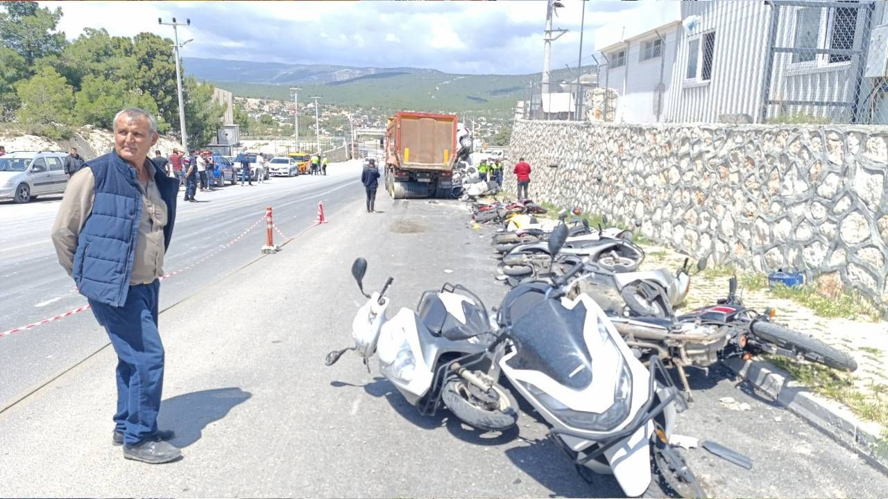 Silifke'de yoldan çıkan kamyon dehşet saçtı, 13 motosiklet, 2 otomobil pert - Sayfa 3