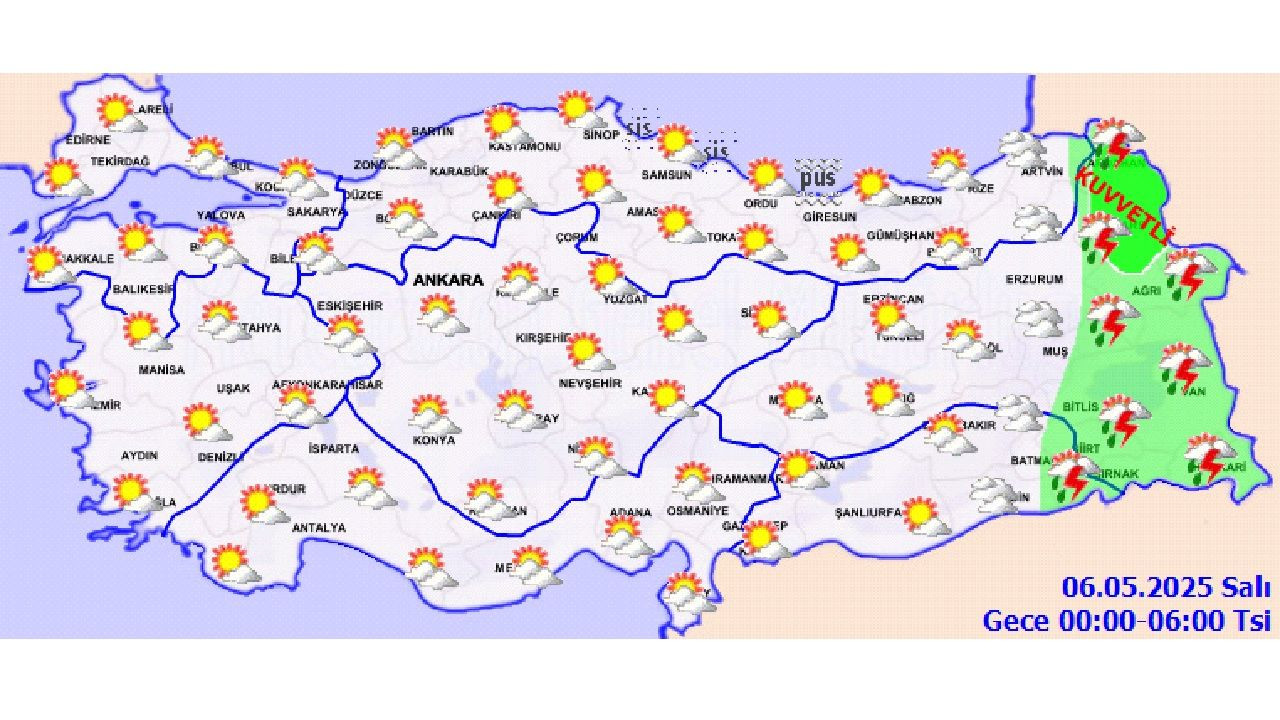 6 Mayıs 2025 Yurt geneli hava durumu tahminleri yayınlandı! İşte il il beklenen sıcaklıklar... - Sayfa 1