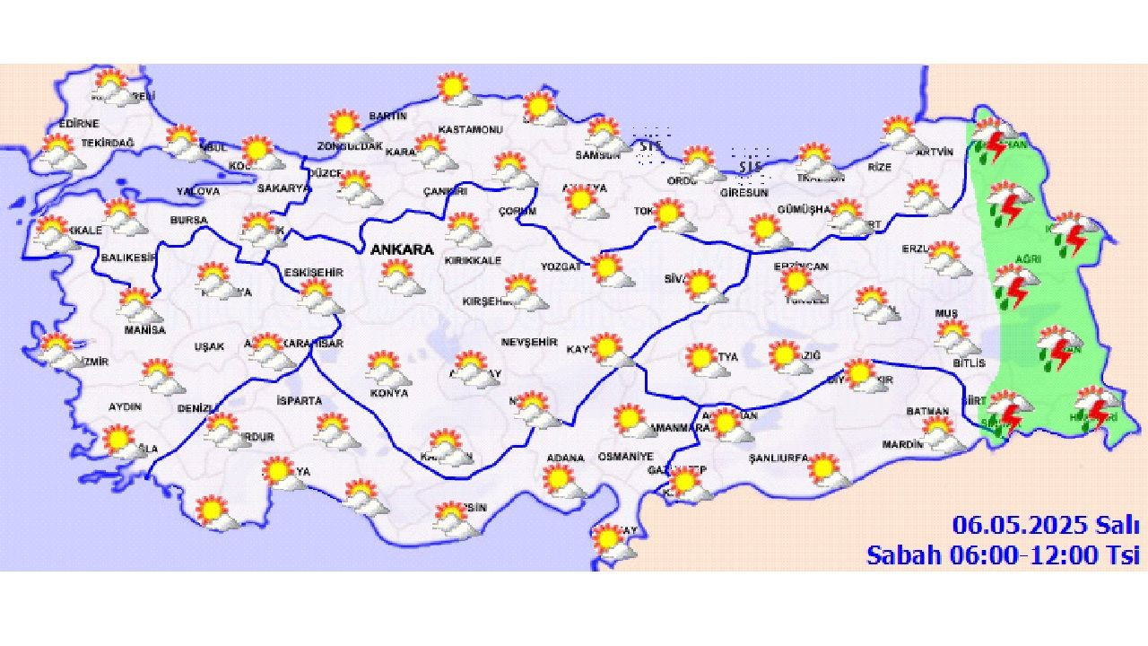 6 Mayıs 2025 Yurt geneli hava durumu tahminleri yayınlandı! İşte il il beklenen sıcaklıklar... - Sayfa 3