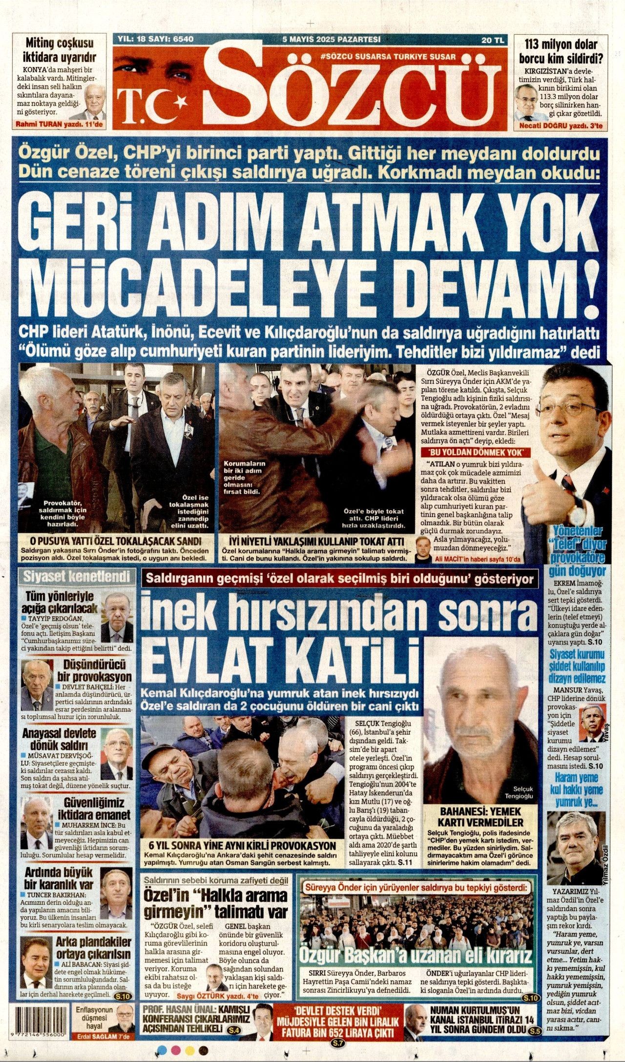 CHP lideri Özgür Özel'e hain saldırı gazete manşetlerinde! "Babam hapisten hiç çıkmasın" - Sayfa 2