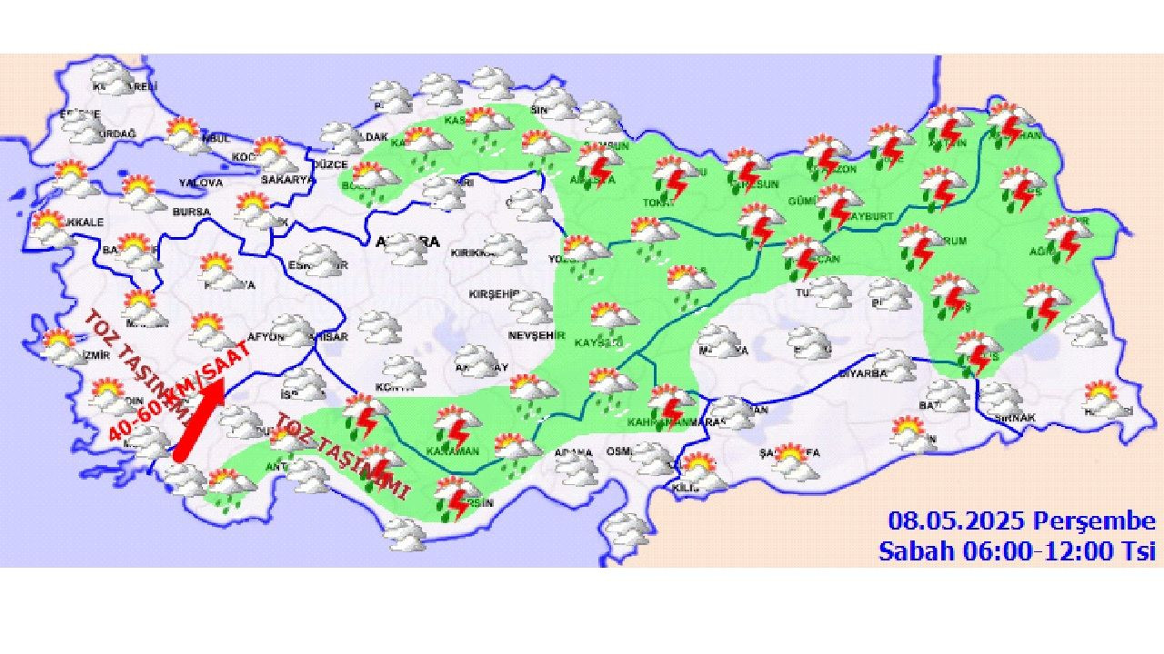 9 Mayıs 2025 Cuma meteoroloji hava durumu raporunu paylaştı! Ankara, İstanbul ve İzmir başta olmak üzere il il beklenen sıcaklıklar... - Sayfa 12