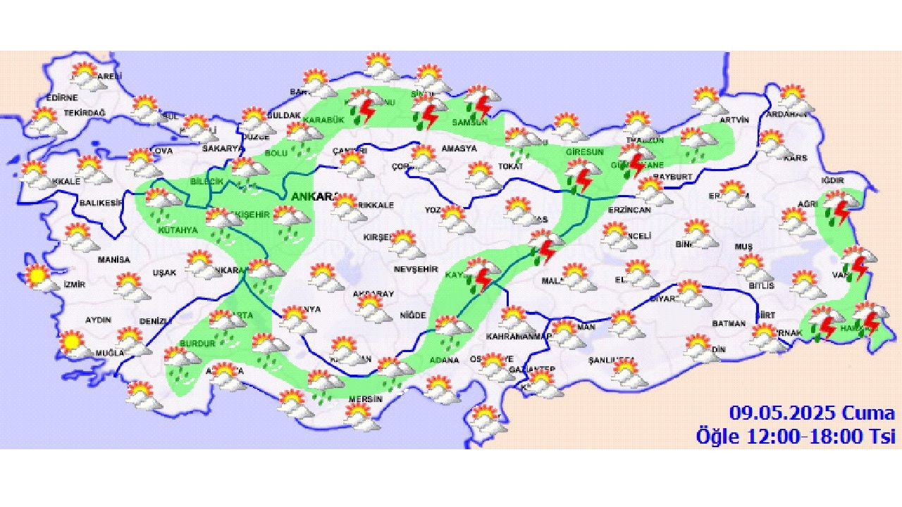 9 Mayıs 2025 Cuma meteoroloji hava durumu raporunu paylaştı! Ankara, İstanbul ve İzmir başta olmak üzere il il beklenen sıcaklıklar... - Sayfa 13