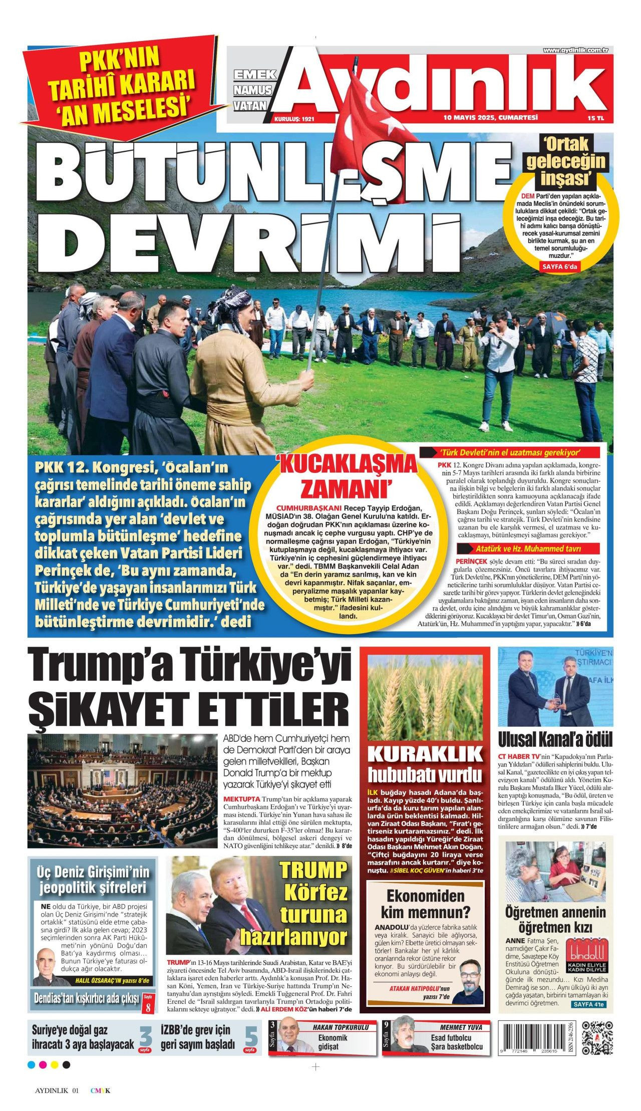 50 yıllık kanlı dönemin sonu manşetlerde! PKK silah bırakıyor - Sayfa 15