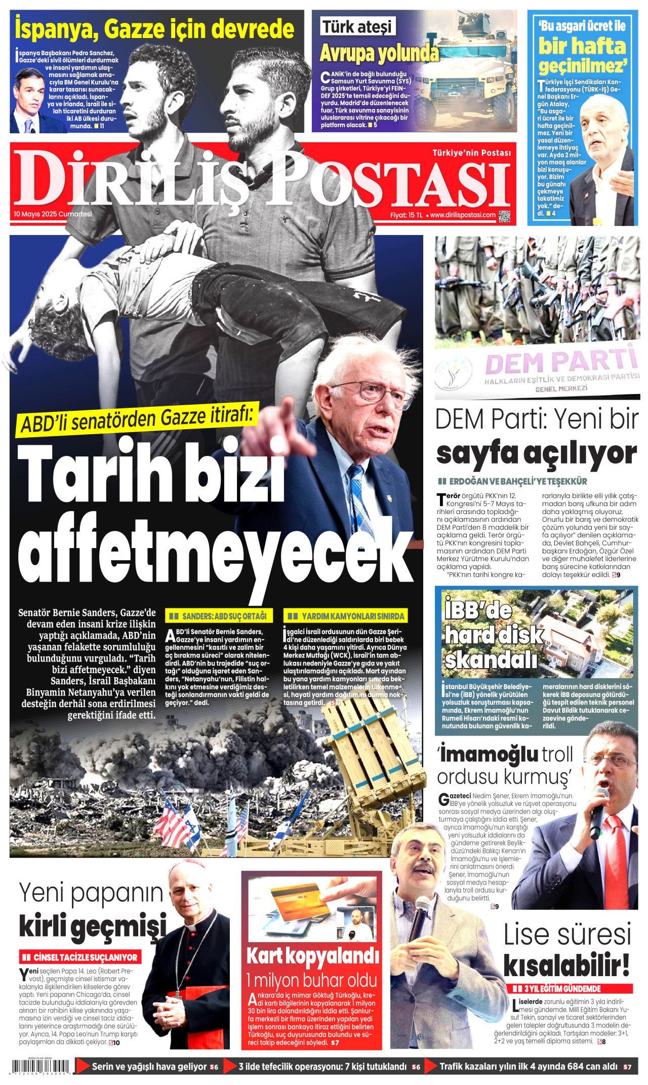 50 yıllık kanlı dönemin sonu manşetlerde! PKK silah bırakıyor - Sayfa 22