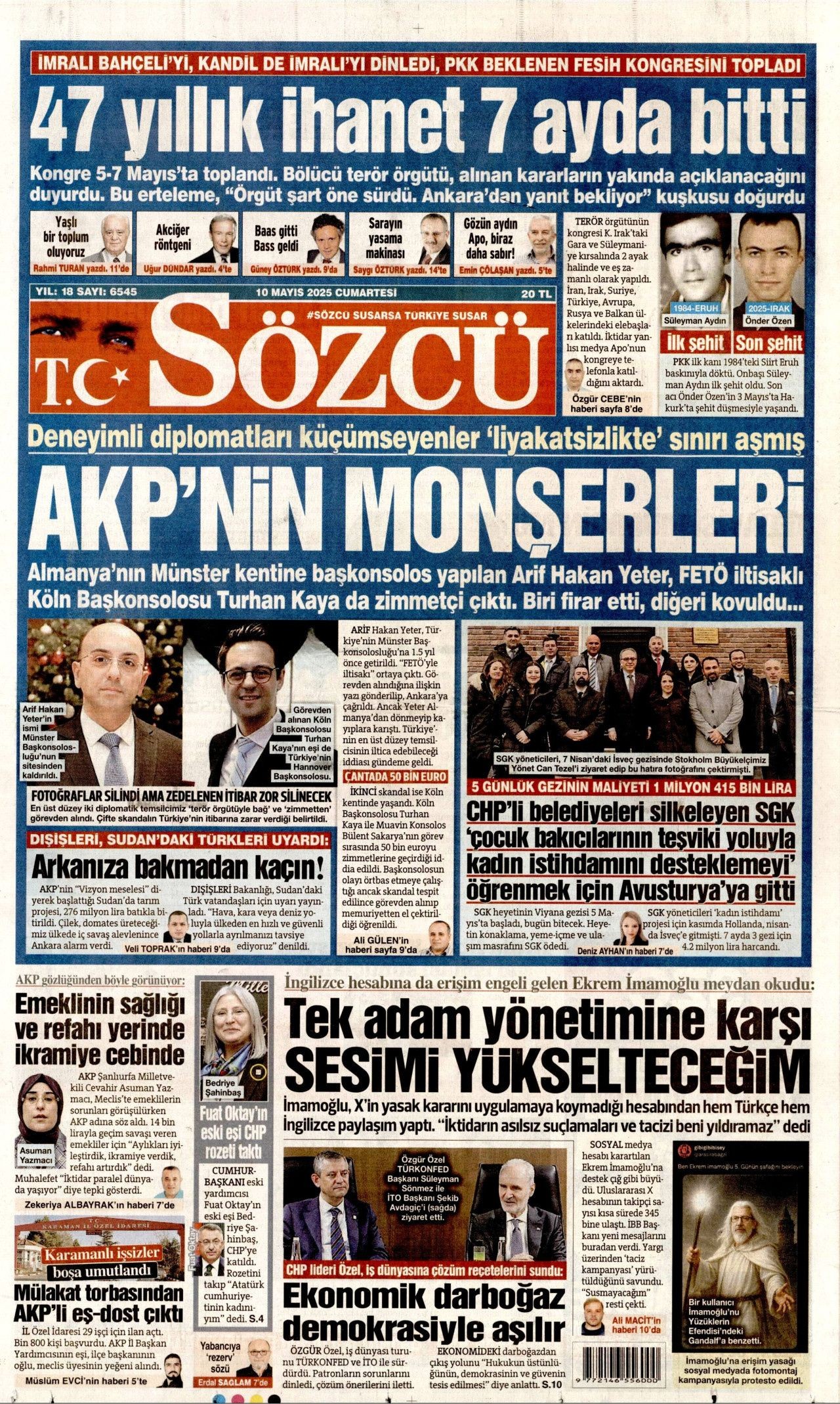 50 yıllık kanlı dönemin sonu manşetlerde! PKK silah bırakıyor - Sayfa 4