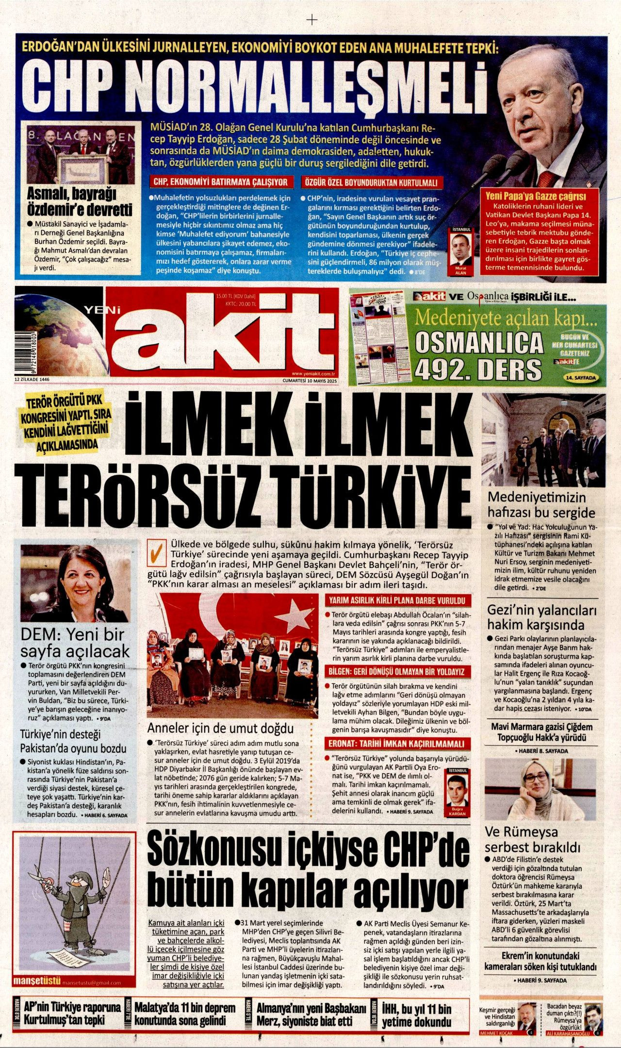 50 yıllık kanlı dönemin sonu manşetlerde! PKK silah bırakıyor - Sayfa 7