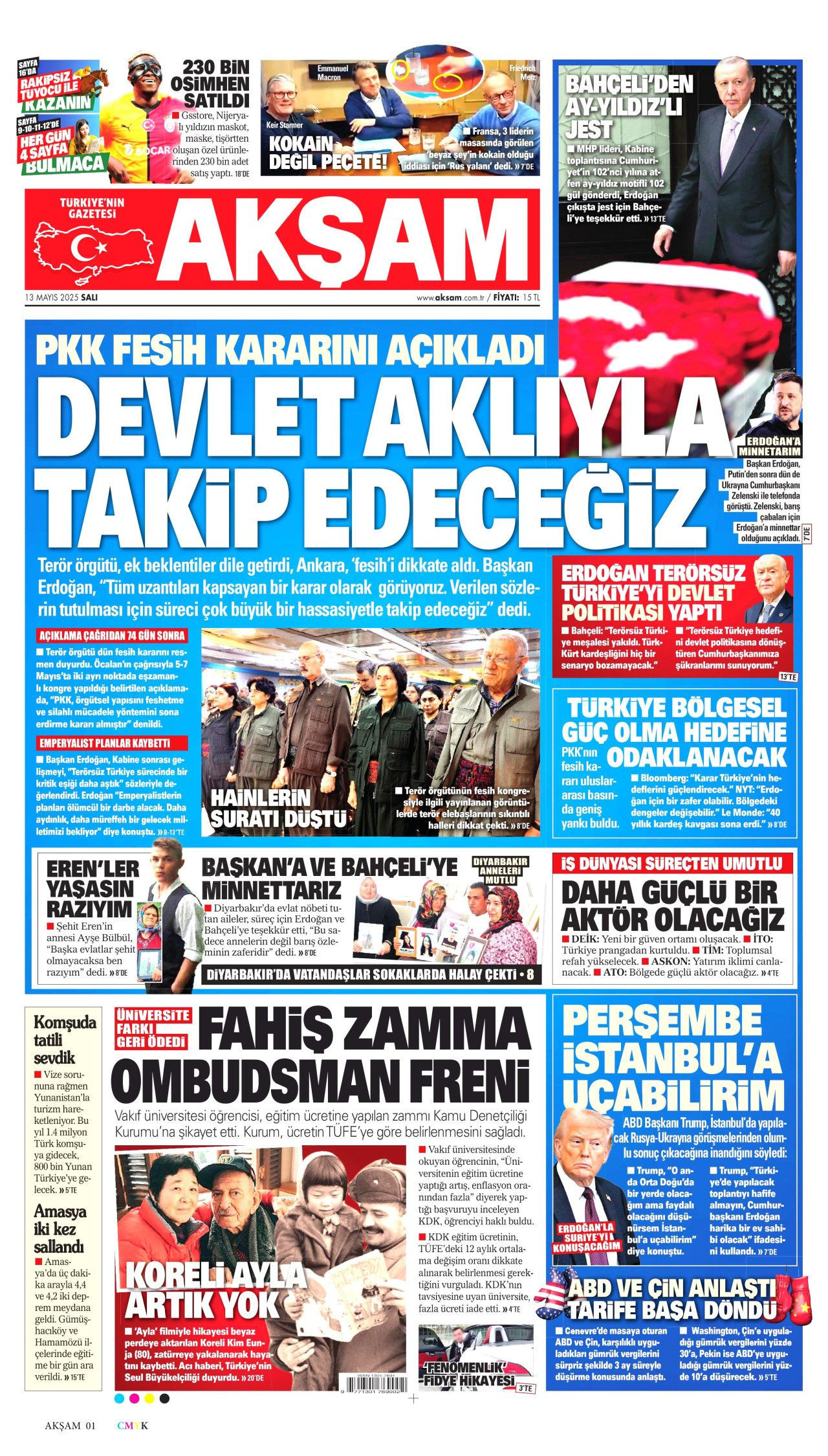 50 yıllık terör devri kapandı! PKK 4 aşamada tasfiye edilecek... Tarihi fesih kararı gazete manşetlerinde! - Sayfa 9