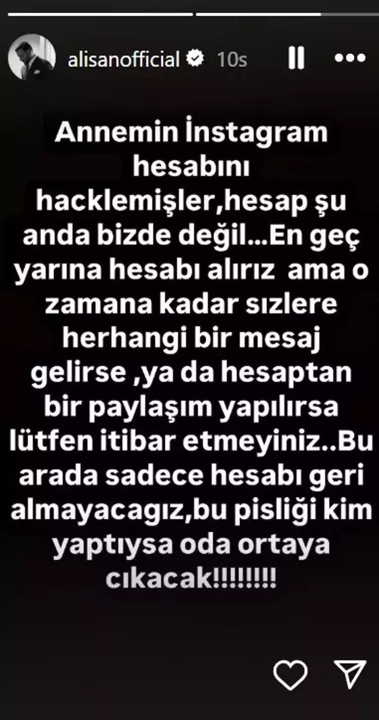 Alişan'dan takipçilerine uyarı! ''Annemin Instagram hesabı hacklendi. Bu pisliği kim yaptıysa ortaya çıkacak'' - Sayfa 2