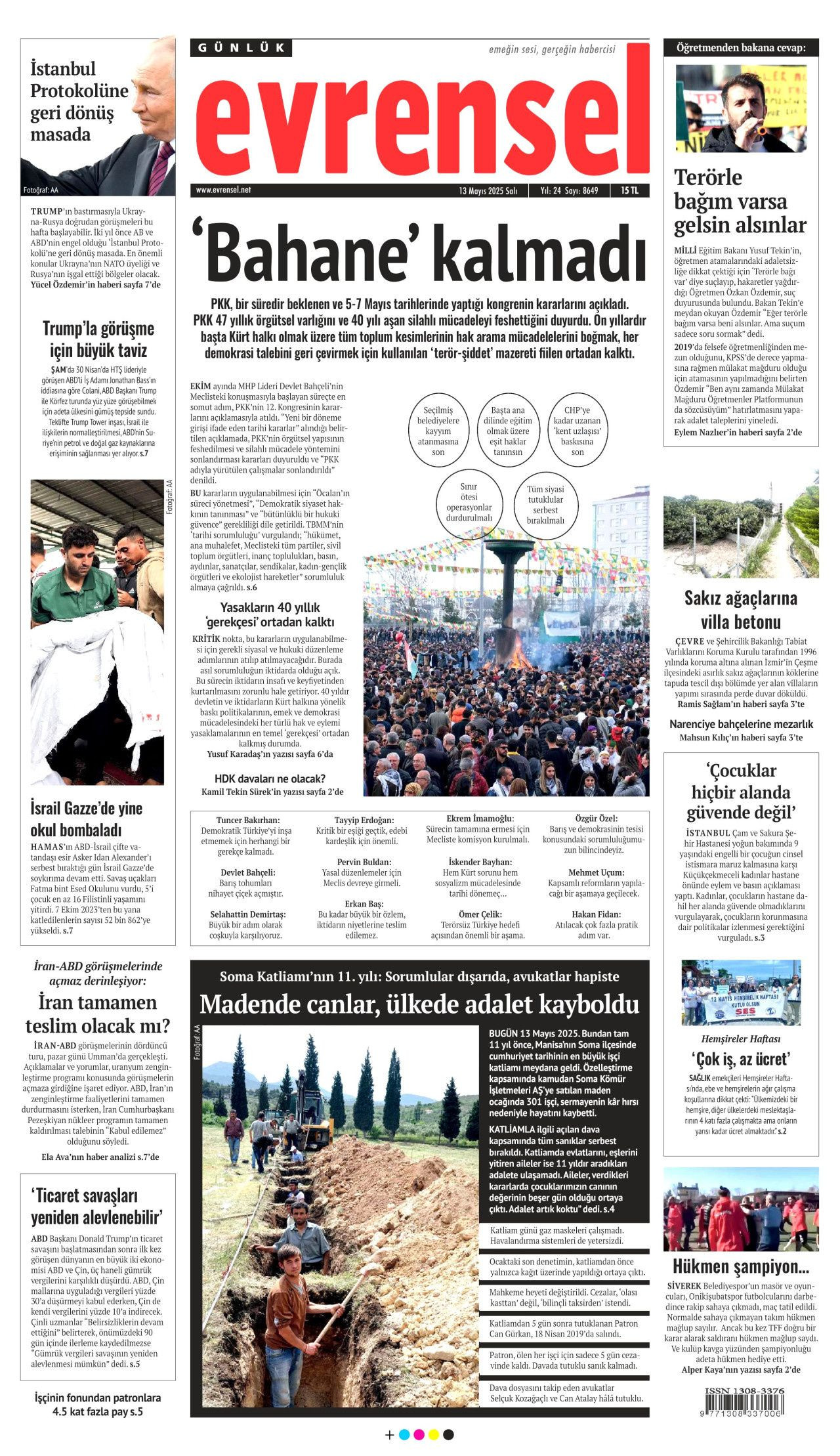 50 yıllık terör devri kapandı! PKK 4 aşamada tasfiye edilecek... Tarihi fesih kararı gazete manşetlerinde! - Sayfa 12