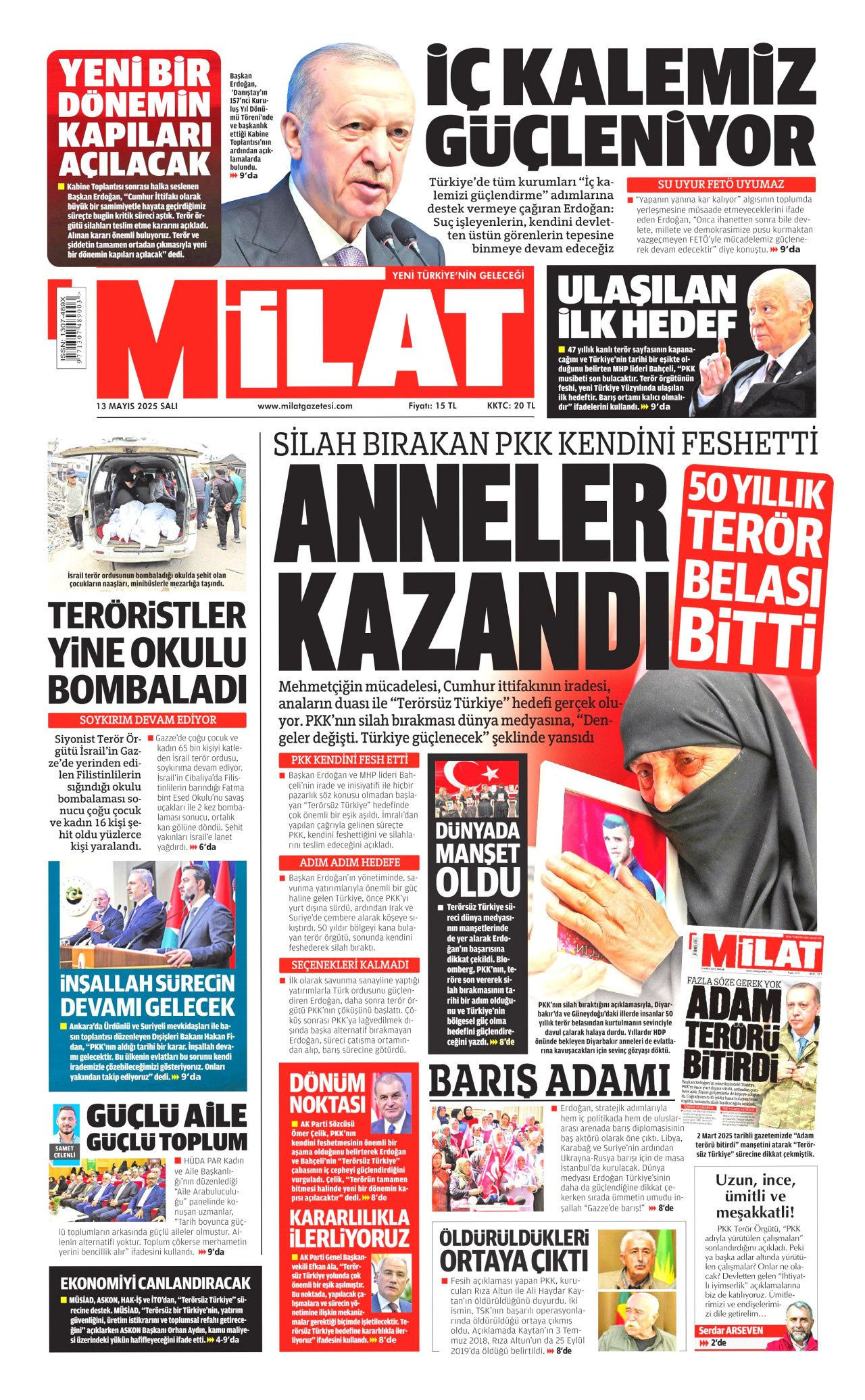50 yıllık terör devri kapandı! PKK 4 aşamada tasfiye edilecek... Tarihi fesih kararı gazete manşetlerinde! - Sayfa 14