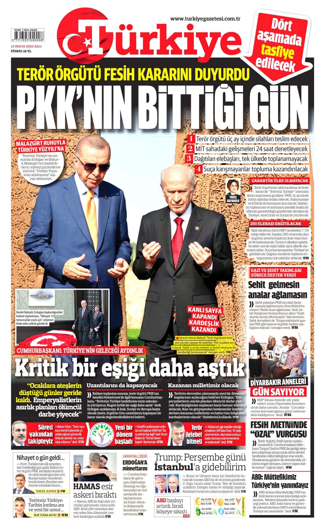 50 yıllık terör devri kapandı! PKK 4 aşamada tasfiye edilecek... Tarihi fesih kararı gazete manşetlerinde! - Sayfa 2