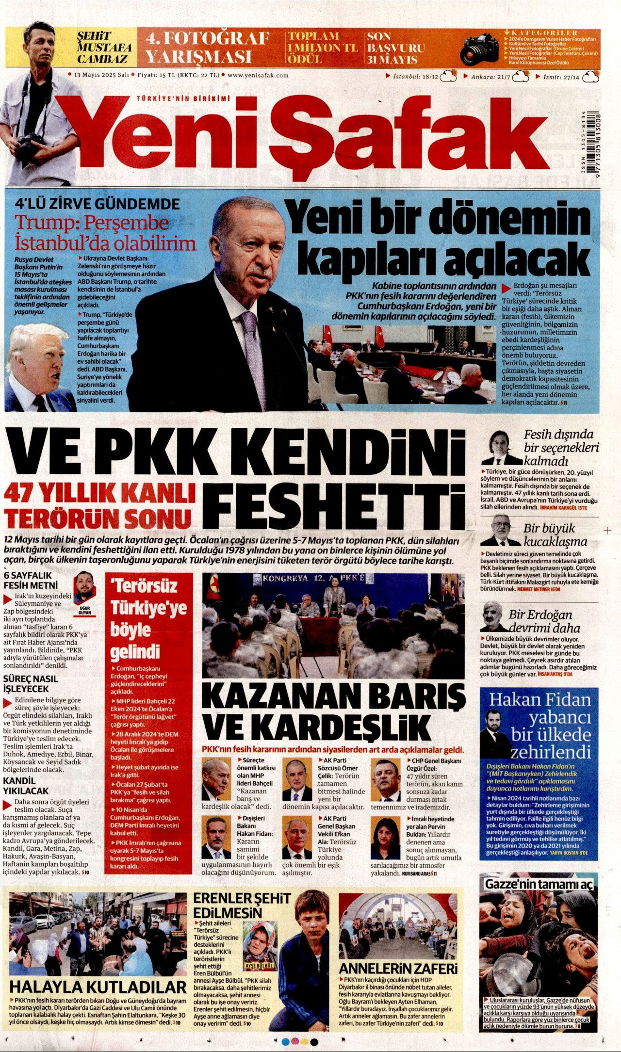 50 yıllık terör devri kapandı! PKK 4 aşamada tasfiye edilecek... Tarihi fesih kararı gazete manşetlerinde! - Sayfa 11