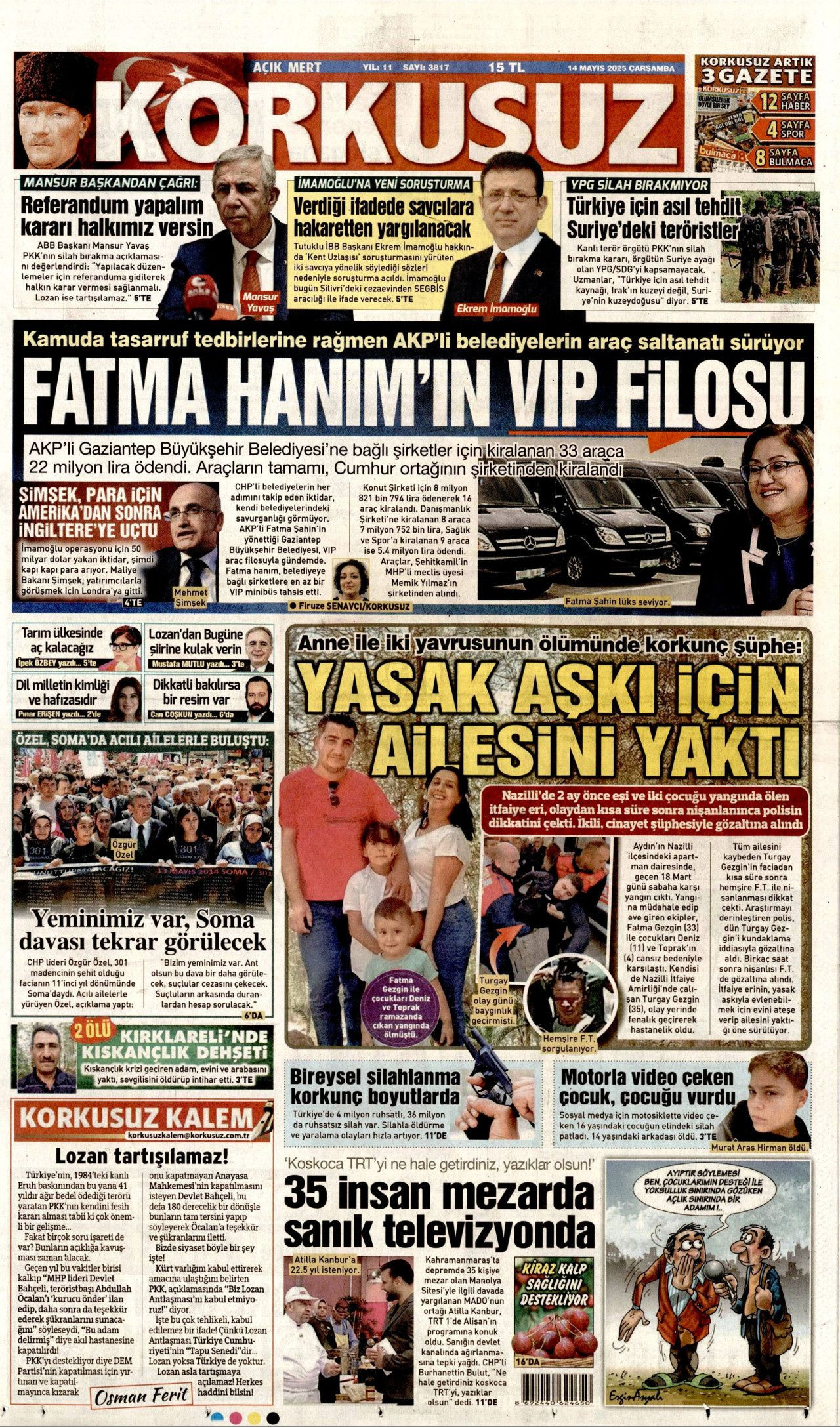 Planlar yapıldı... Terörsüz Türkiye için en kritik iş MİT'te! Bugünün gazete manşetleri - Sayfa 20