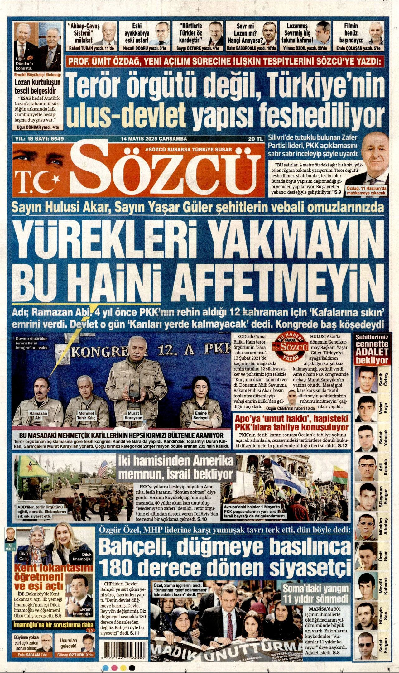 Planlar yapıldı... Terörsüz Türkiye için en kritik iş MİT'te! Bugünün gazete manşetleri - Sayfa 5