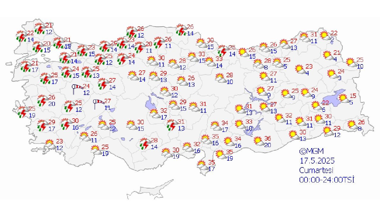 17 Mayıs 2025 Yurt geneli hava durumu! Ankara, İstanbul ve İzmir'de yağış bekleniyor mu? - Sayfa 1